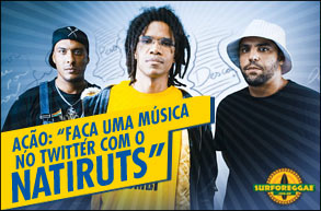 9º e 10º Frase escolhida! Fãs do Natiruts usam o Twitter para compor o próximo sucesso da banda! Confira!