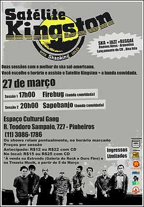 SATÉLITE KINGSTON - SKA * JAZZ * REGGAE in Brazil! Check it out.
